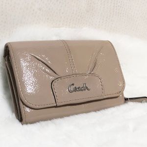Coach Nude Patent Leather Wallet